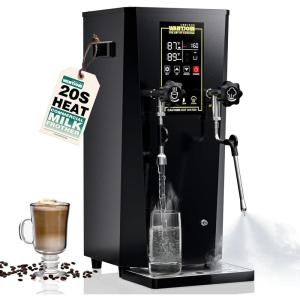 image:imageWantJoin 2000W Commercial Milk Frother amp Beverage Warmer  Professional Milk Steamer Machine with LED Display Panel for Latte Cappuccino Coffee Hot Chocolate and Milk Tea Perfect for Cafes amp Home2000 W