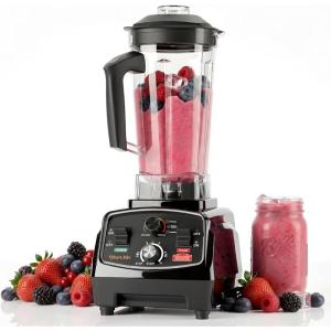 image:imageWantJoin Professional Blender ETL listed 70oz Commercial Blender for kitchen Max 1800W High Power Home and Commercial with Timer Smoothie Maker 2200ml for Crushing Ice Frozen Dessert SoupfishBlack